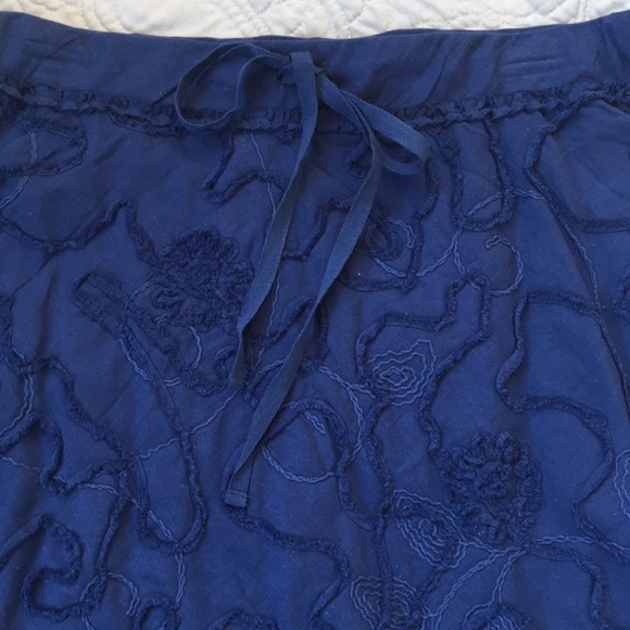 MAX STUDIO Skirt Floral Texture Chenille Skirt M - Picture 2 of 4